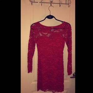 Red Lace Dress